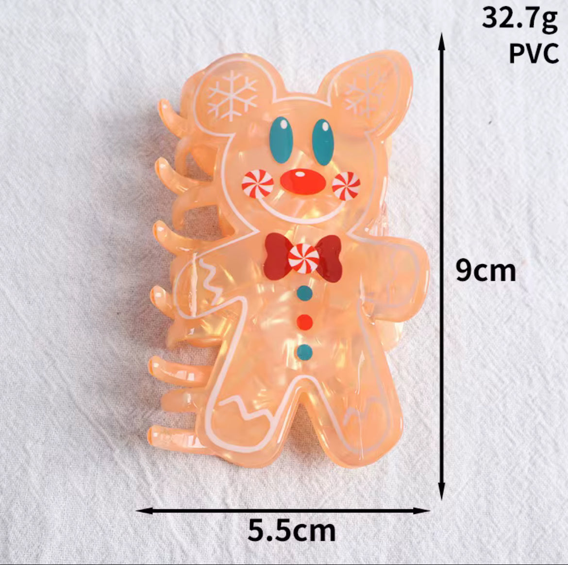 Gingerbread Hair Clip
