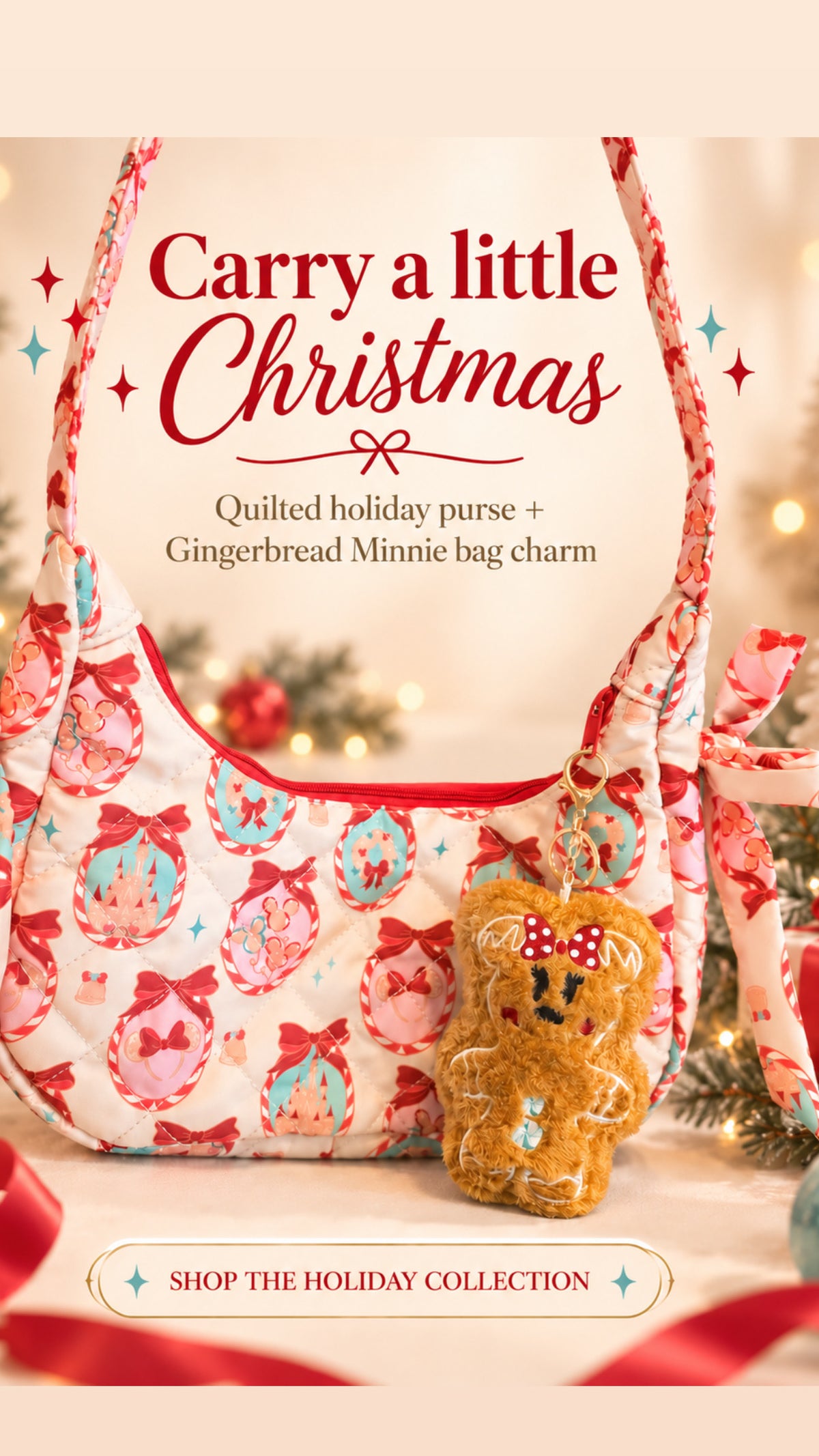 Quilted Christmas ( Bag charm included)