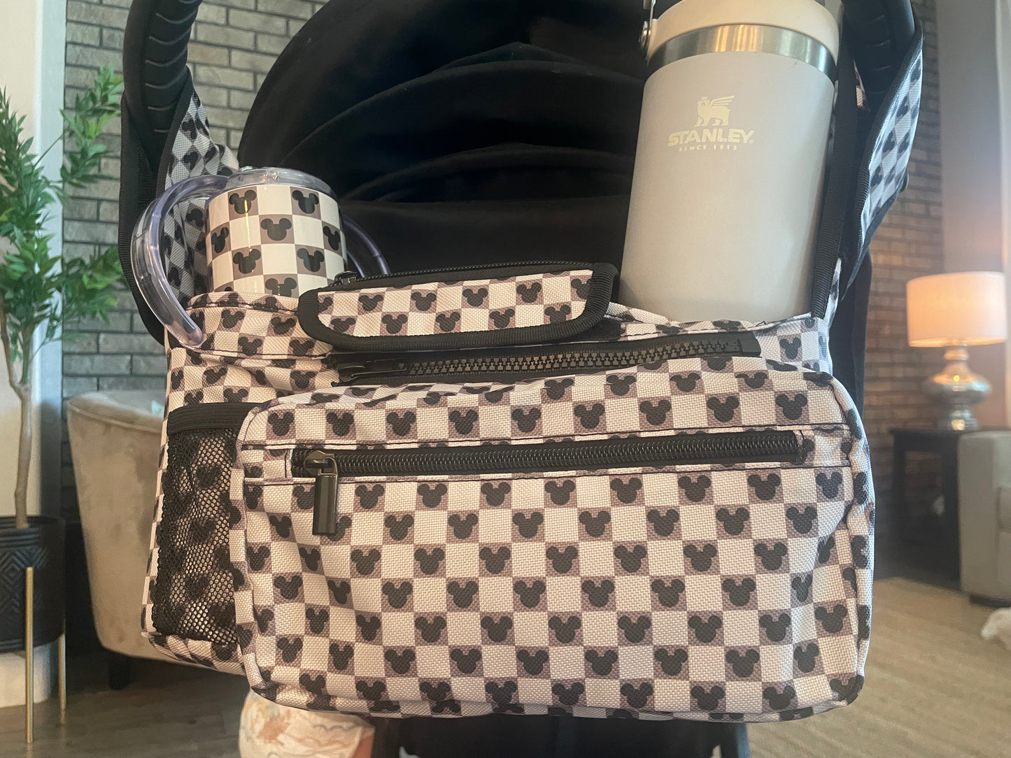 Magical Checkered Stroller Organizer